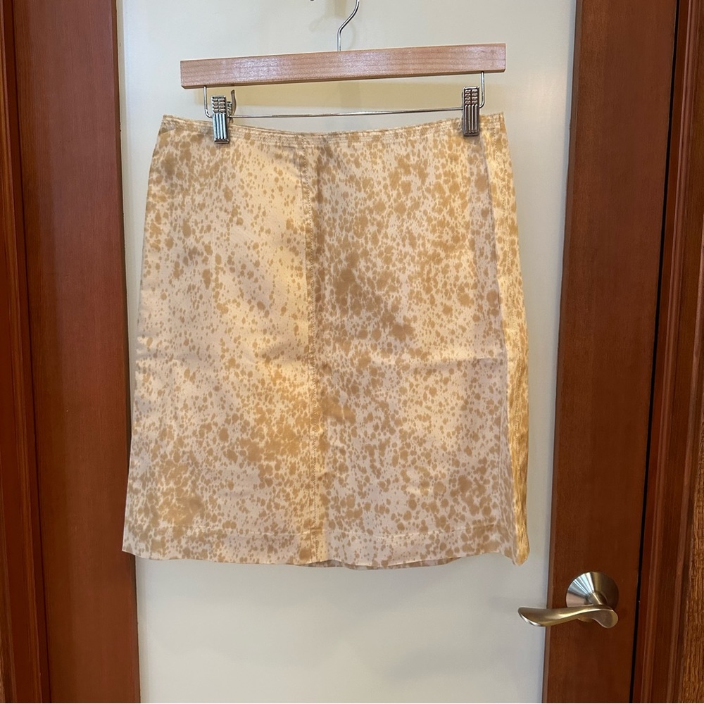 Prada Hand Painted Silk Skirt